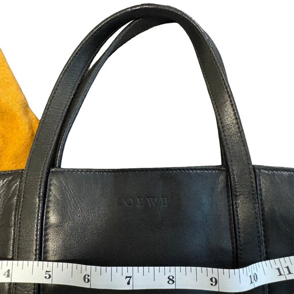 Loewe Black Leather Carryall Tote Bag - Picture 7 of 8